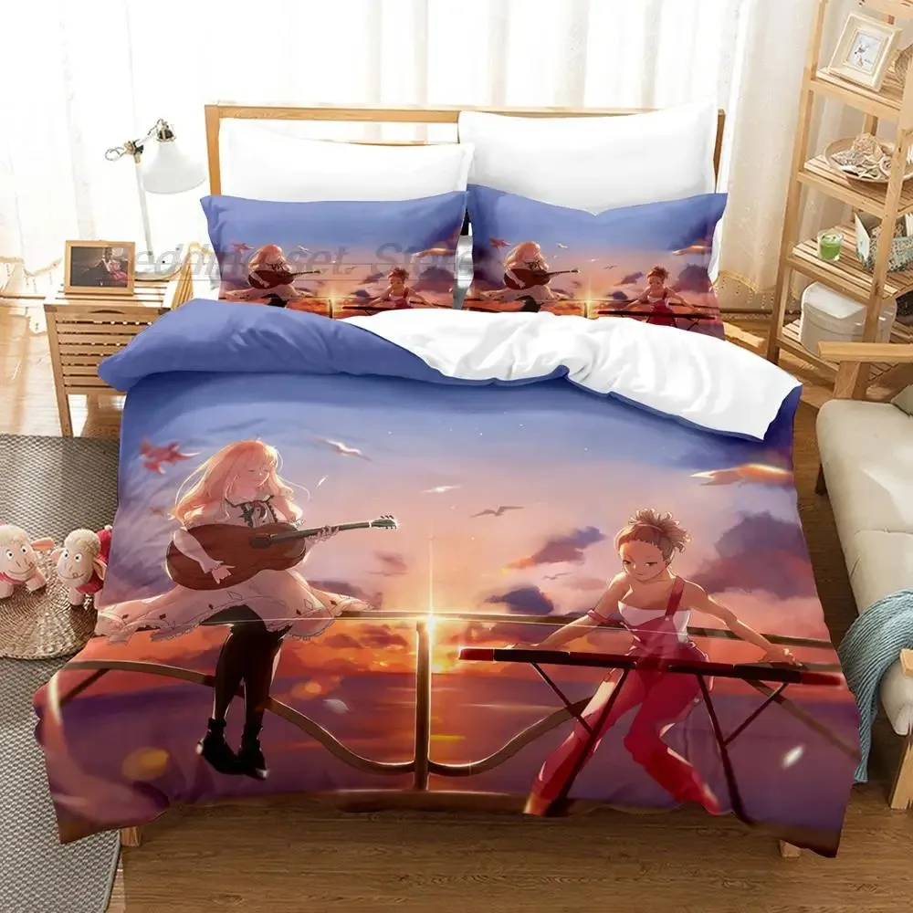 New Carole & Tuesday Bedding Set Single Twin Full Queen King Size Bed Set Aldult Kid Bedroom Duvetcover Sets Anime Bed Sheet Set