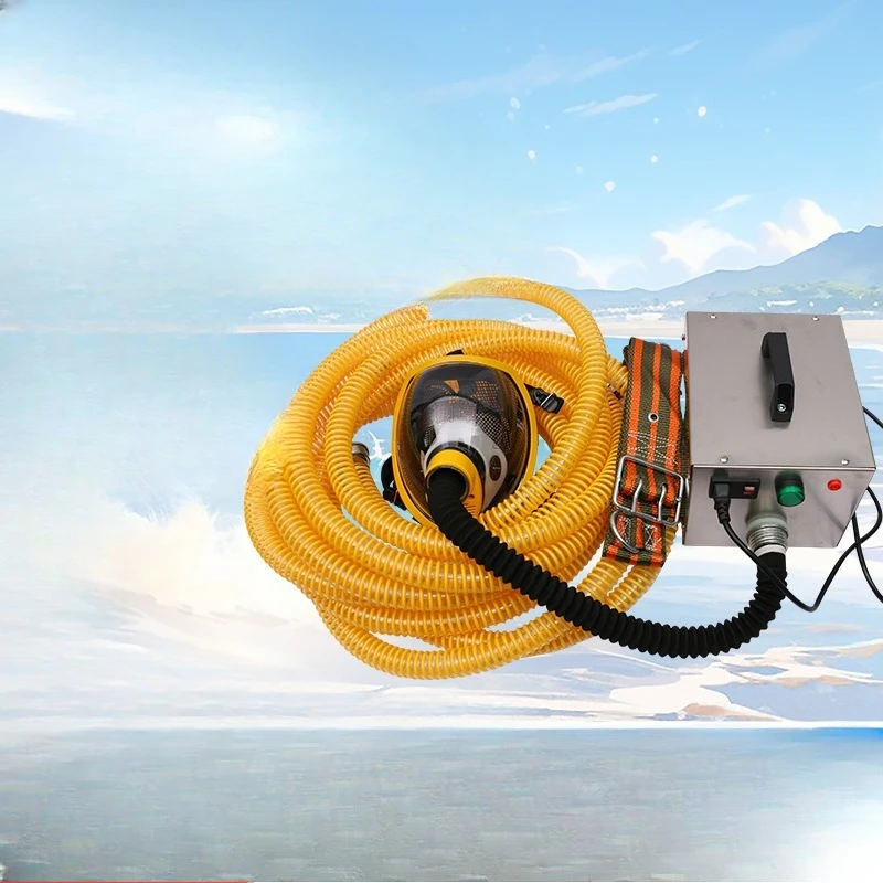 Single and double electric air supply long tube respirator, multi-person forced air supply air respirator