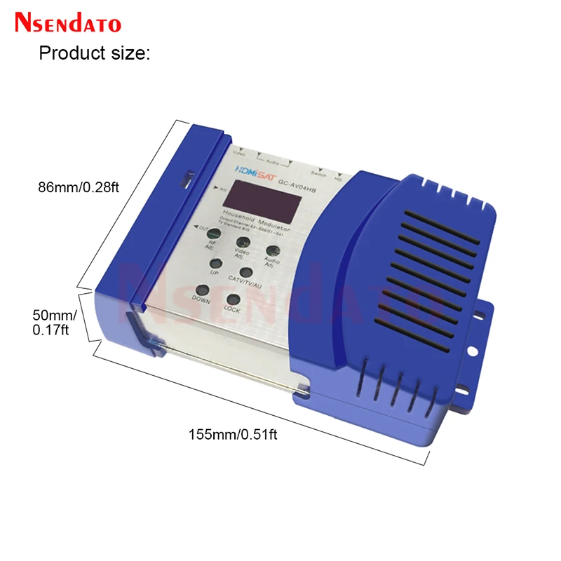 Цифровой HD AV в RF модулятор AV в RF ТВ-приемник тюнер декодер конвертер VHF UHF S1 S2 S3 CATV AV04HB RF бытовой модулятор