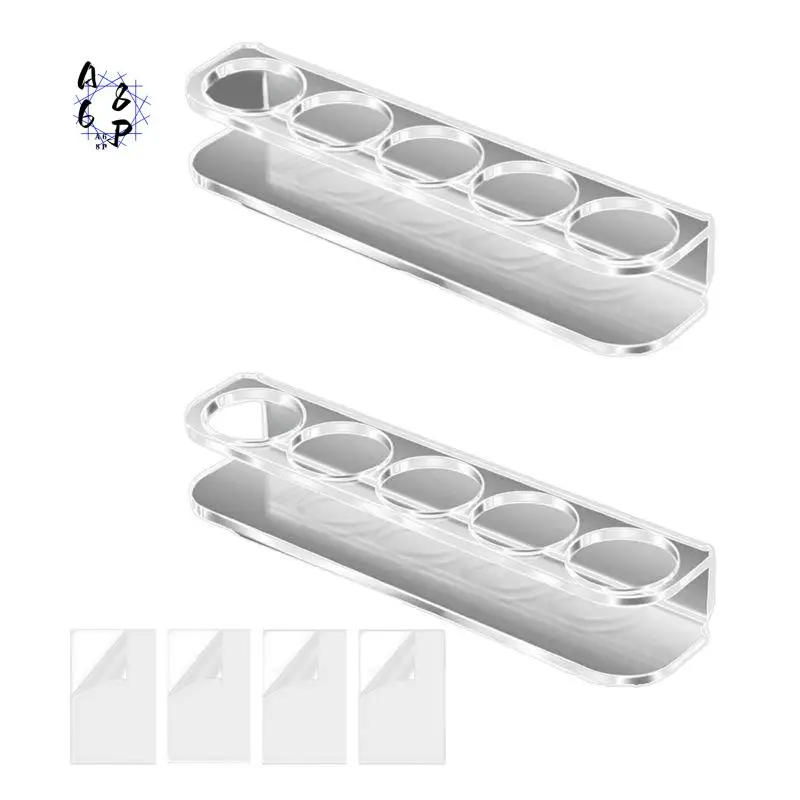A68P-Acrylic Insulin Vial Holder For Refrigerator - Wall-Mounted Storage Compatible With U-100 Vials, 24Mm Diameter