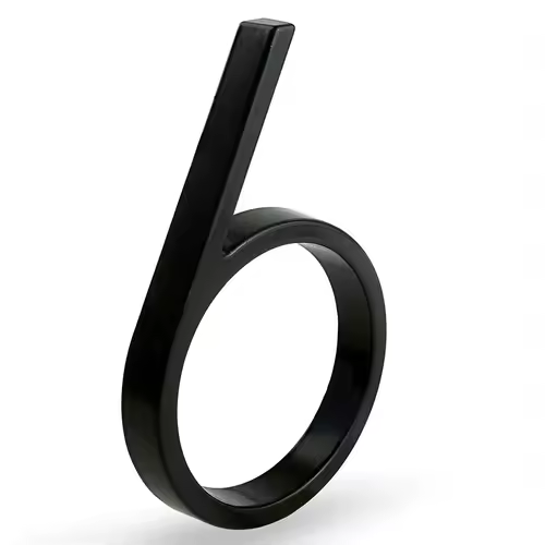1pc 125mm Floating House Number Outdoor 5 inch Black Zinc Alloy Letter Apartment Door Numbers Mailbox Address Sign #0-9 - Image 11
