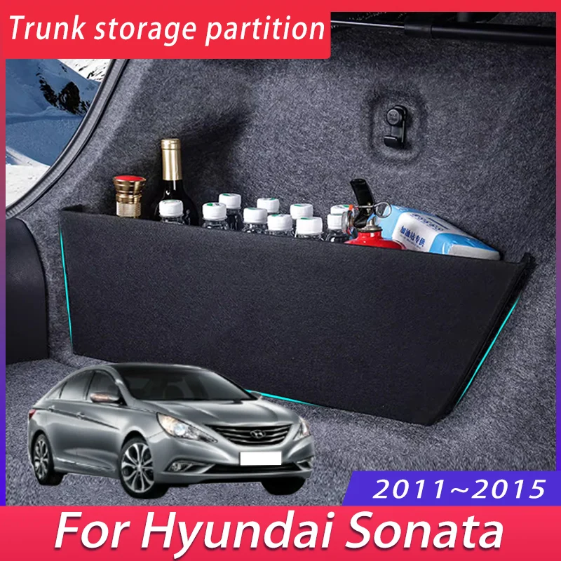 

For Hyundai Sonata i45 YF 2011~2015 2013 Thickening Trunk Storage Partition Multifunction Storage Box Auto Interior Accessories