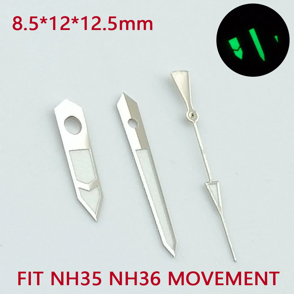 Watch Accessories Pointer NH35 NH36 sport watch Hands Green Super Luminous Suitable For NH35 NH36 Movement