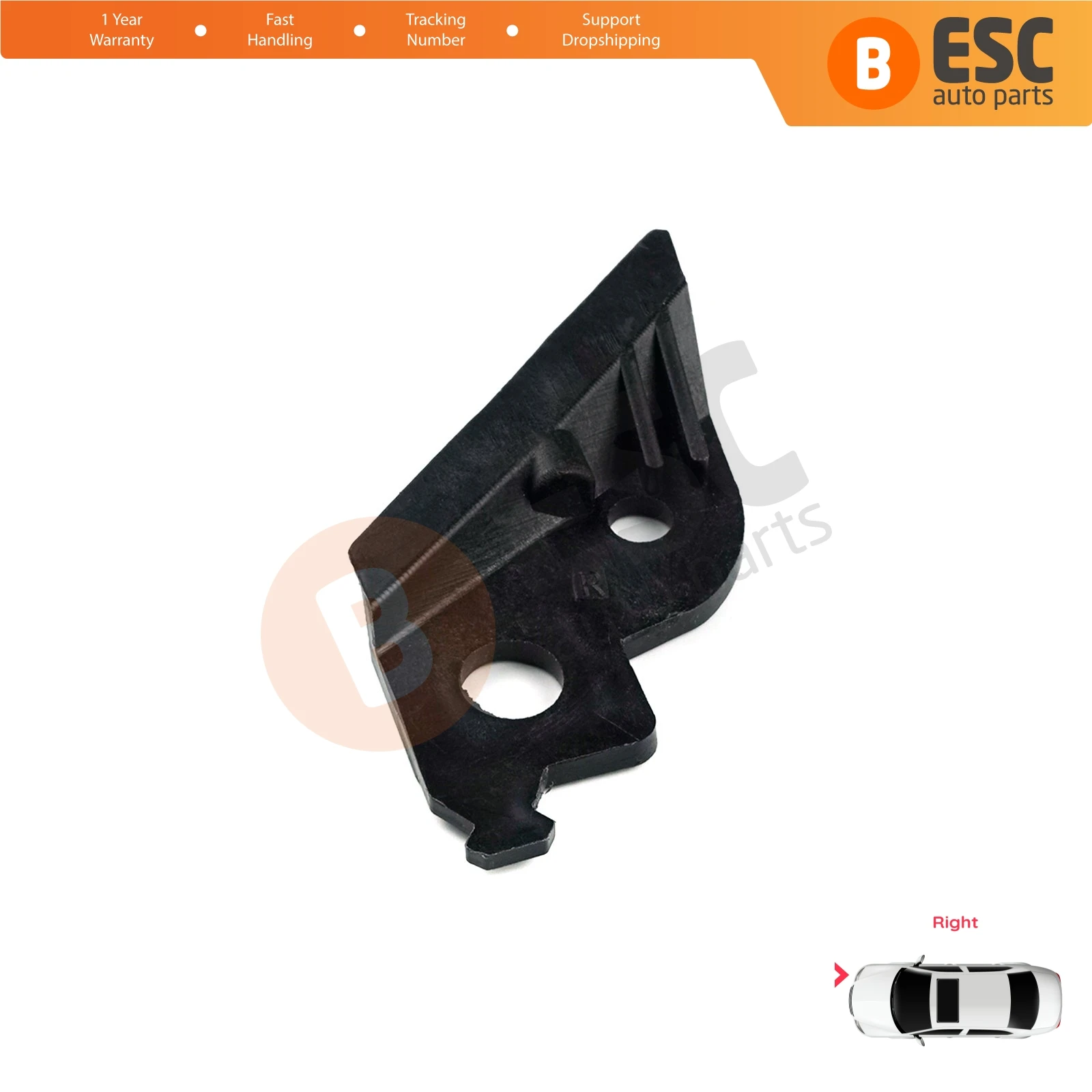 EHL13 Headlight Headlamp Housing Repair Mount Holder Bracket Tab Clips Right Side for Renault Megane MK2 2002-2008 7701063220