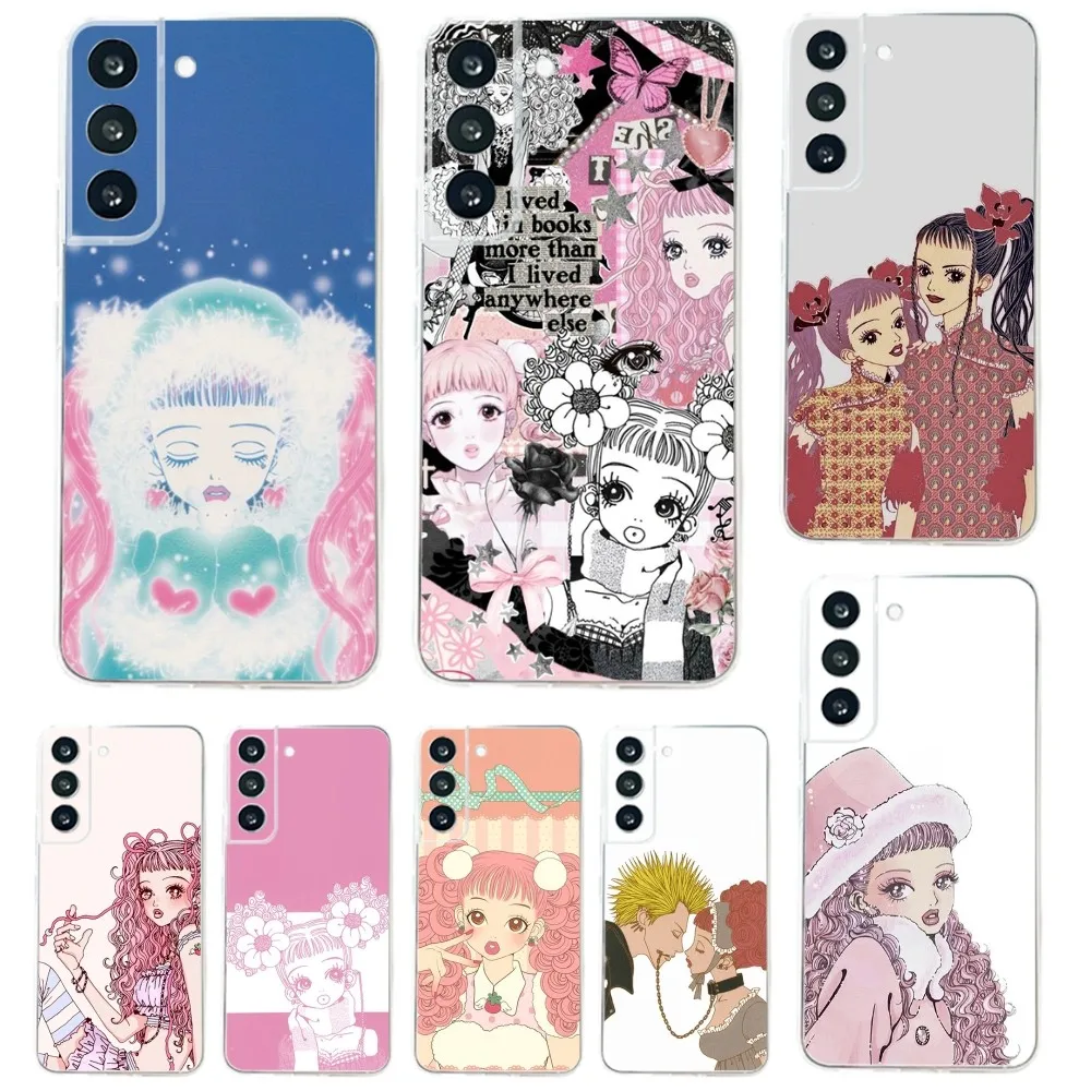 Paradise Kiss Miwako Phone Case For Samsung Galaxy A71,70,52,51,40,31,A50,30S,21S,Note20ultra Transparent Cover