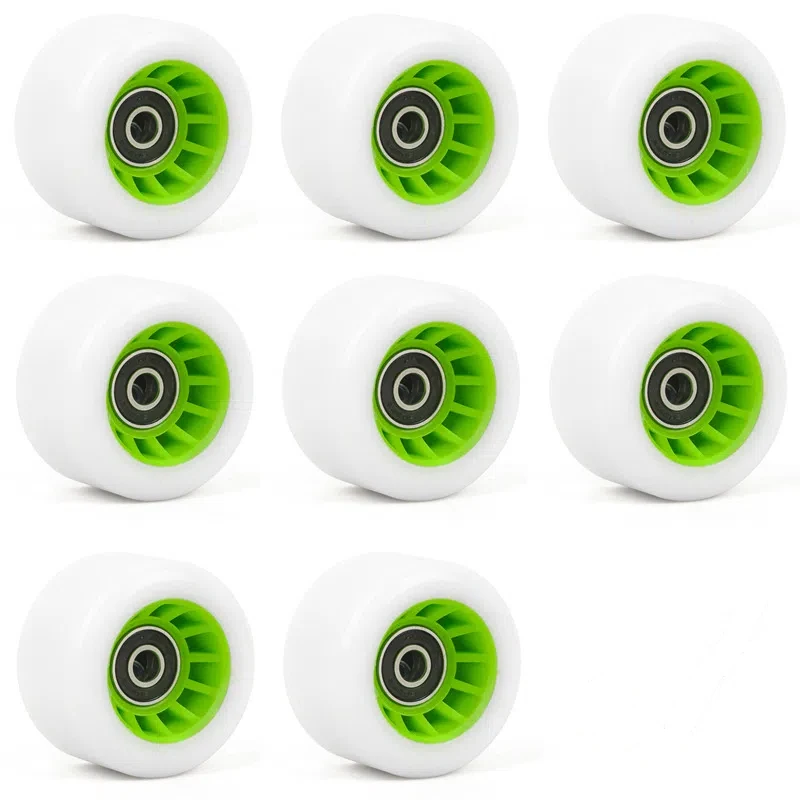 SzBlaZe 8 Pack 92A Quad Roller Skate Wheels 58 x 32mm with Bearings for Double Row Skating Quad Skates Accessories Outdoor