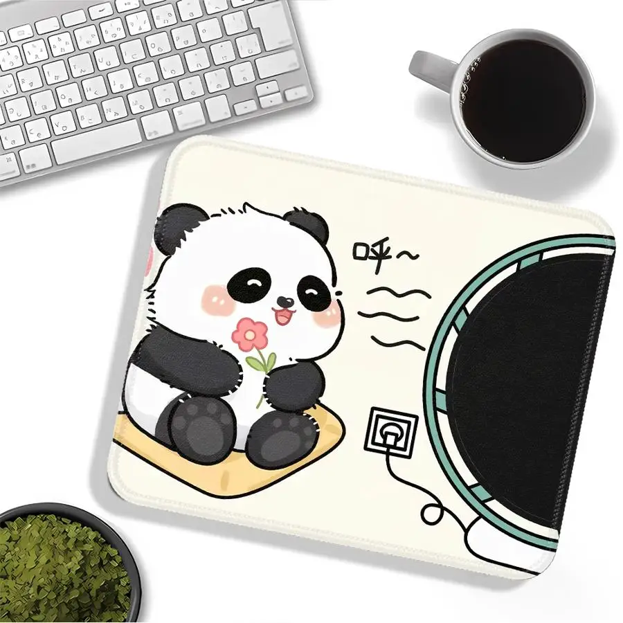 Cute Panda Waterproof Mouse Pad Keyboard Mouse Pad office Pad Computer Laptop Pad Game Console Pad Desk accessories