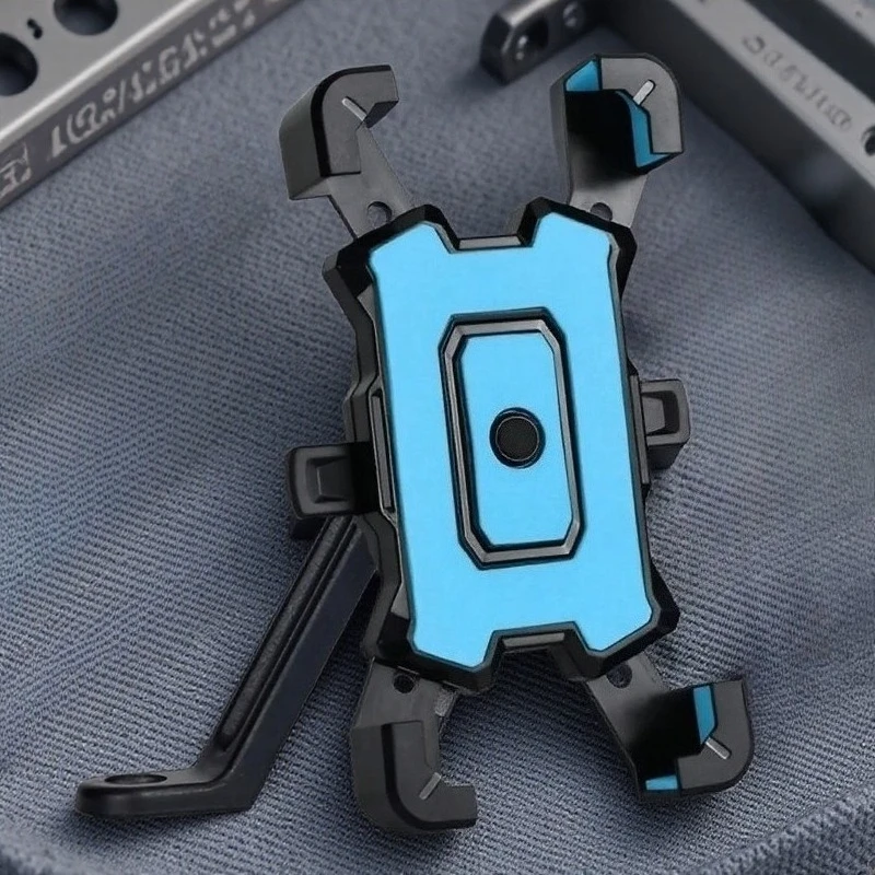 Auto Lock Bike Phone Holder Bicycle Mobile Cellphone Holder Easy Open Motorcycle Support Mount