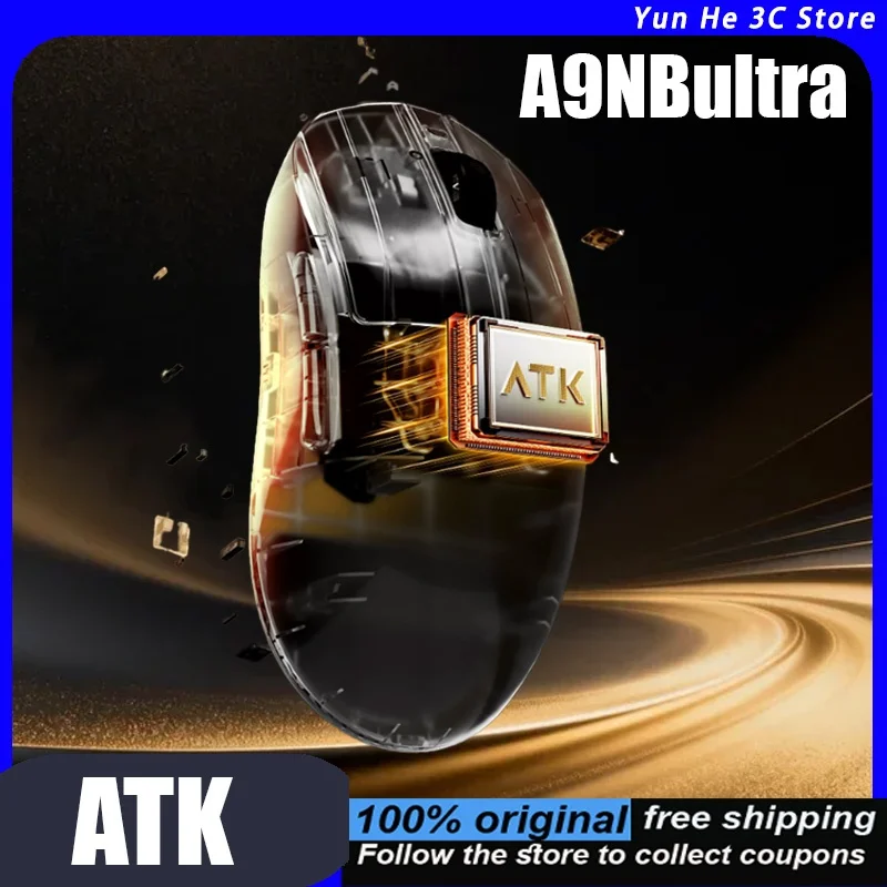 ATK Dragonfly A9NB Ultra Wireless Mouse Ergonomic Gaming Esports  Office Use Mechanical Cyberpunk Style Three-Mode Lightweight