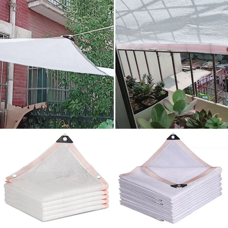 40~85% White HDPE Sun Shade Net Outdoor Anti UV Bonsai Flower Sun Shelter Gardening Succulent Plant Cover Sunshade Net