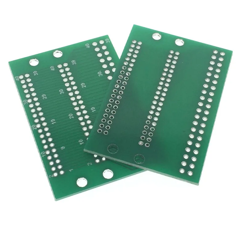 2Pcs 2x20P Conversion Plate 2.0-2.0-2.54MM Interrotating 40P Dual-row In-line Test Board PCB