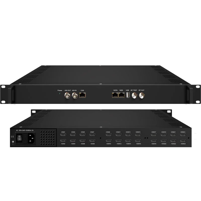 HD Input  DVB-T RF Out Encoder Modulator 8 in 1 CATV Modulator