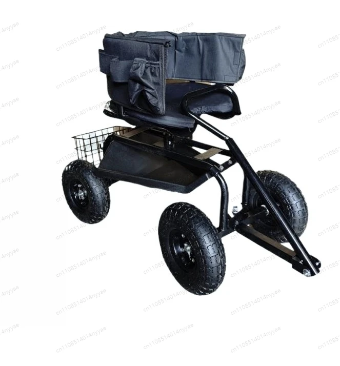 

Садовая тележка с вращающимся сиденьем, мобильная тележка для инструментов и стул для отдыха для эффективного сбора овощей и ягод в теплице или на саду