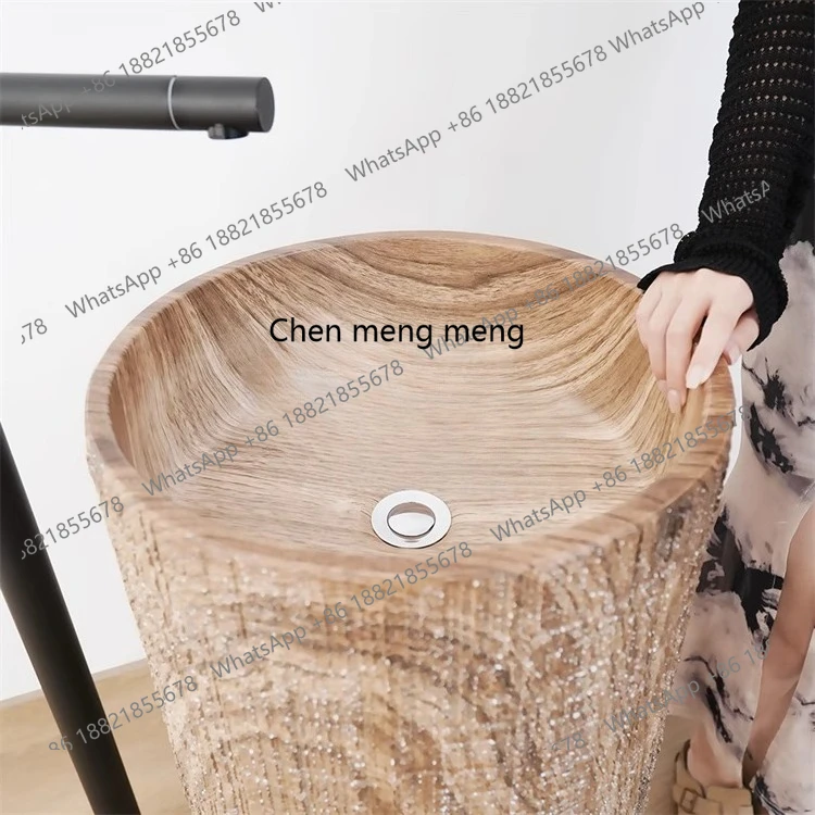 

Integrated floor-to-ceiling hand washing, column basin, bathroom, outdoor villa courtyard