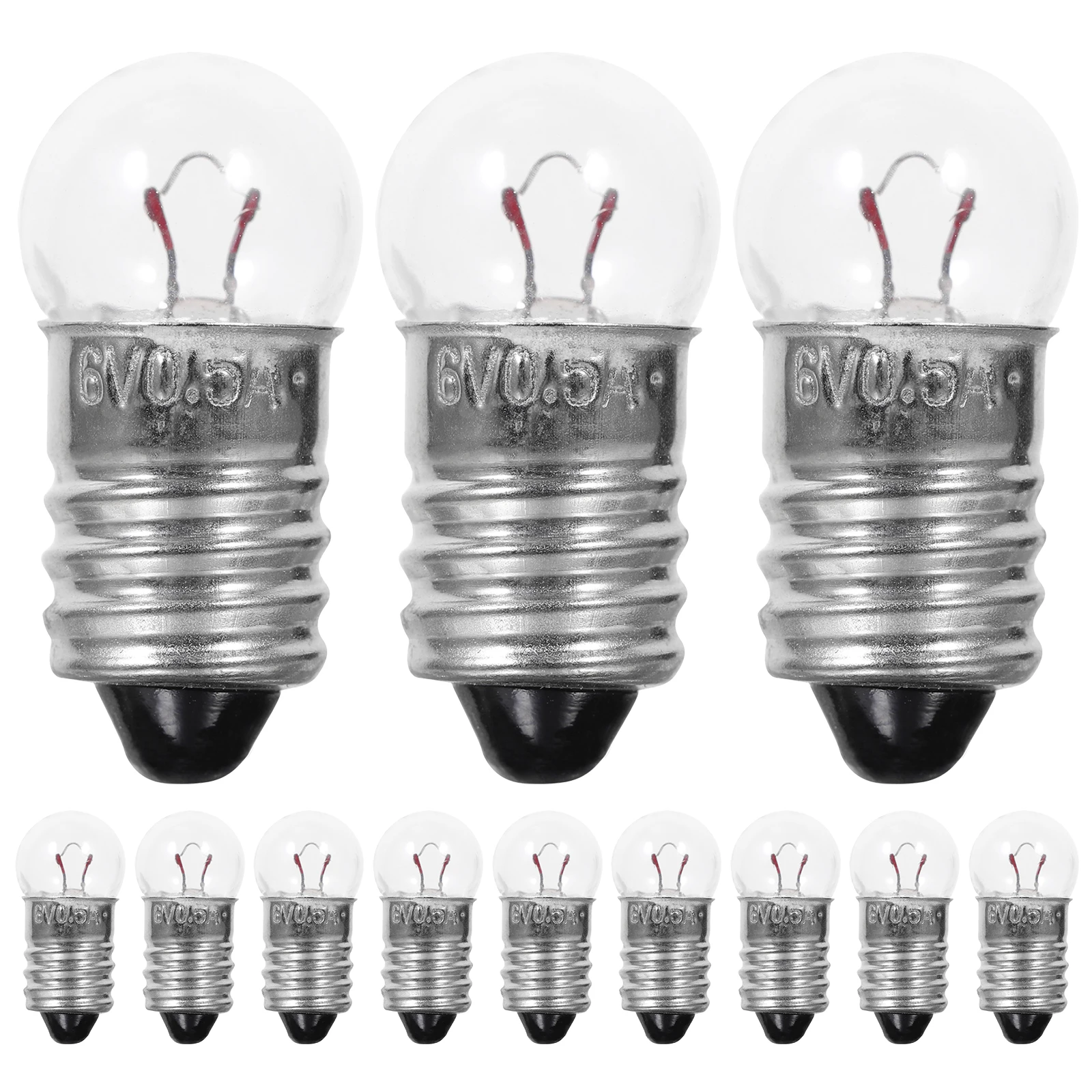 50 قطعة لمبة إضاءة صغيرة 6 فولت قاعدة برغي للتجربة الفيزيائية مشاريع العلوم الفصول الدراسية تعلم الأدوات التعليمية #1