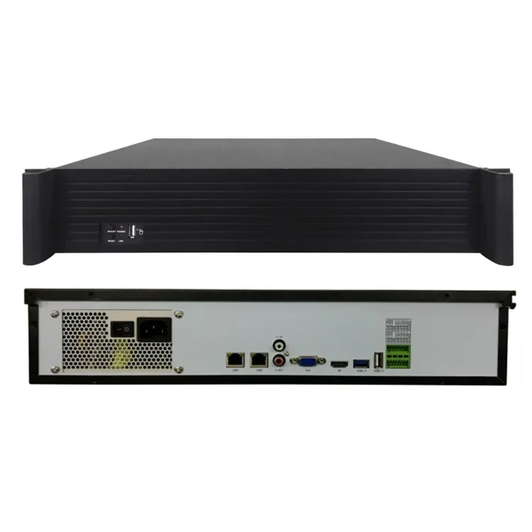 บันทึกวิดีโอเครือข่ายการตรวจจับใบหน้า nvr poe 4k 36ch 64 ช่อง 128 ch