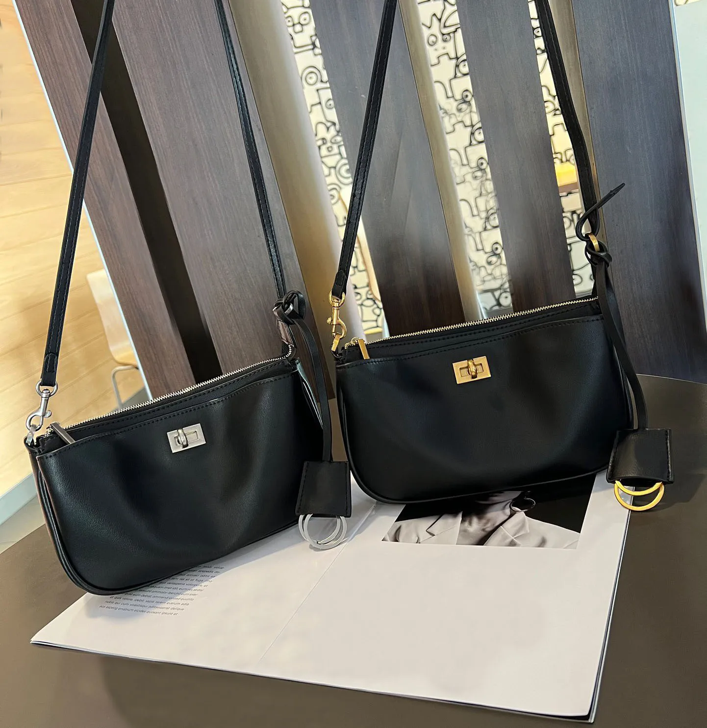 2024 New Premium Leather Tote Bag High-end Feel Lock Buckle Underarm Single Shoulder Crossbody Commuting Rodeo Women's Bag