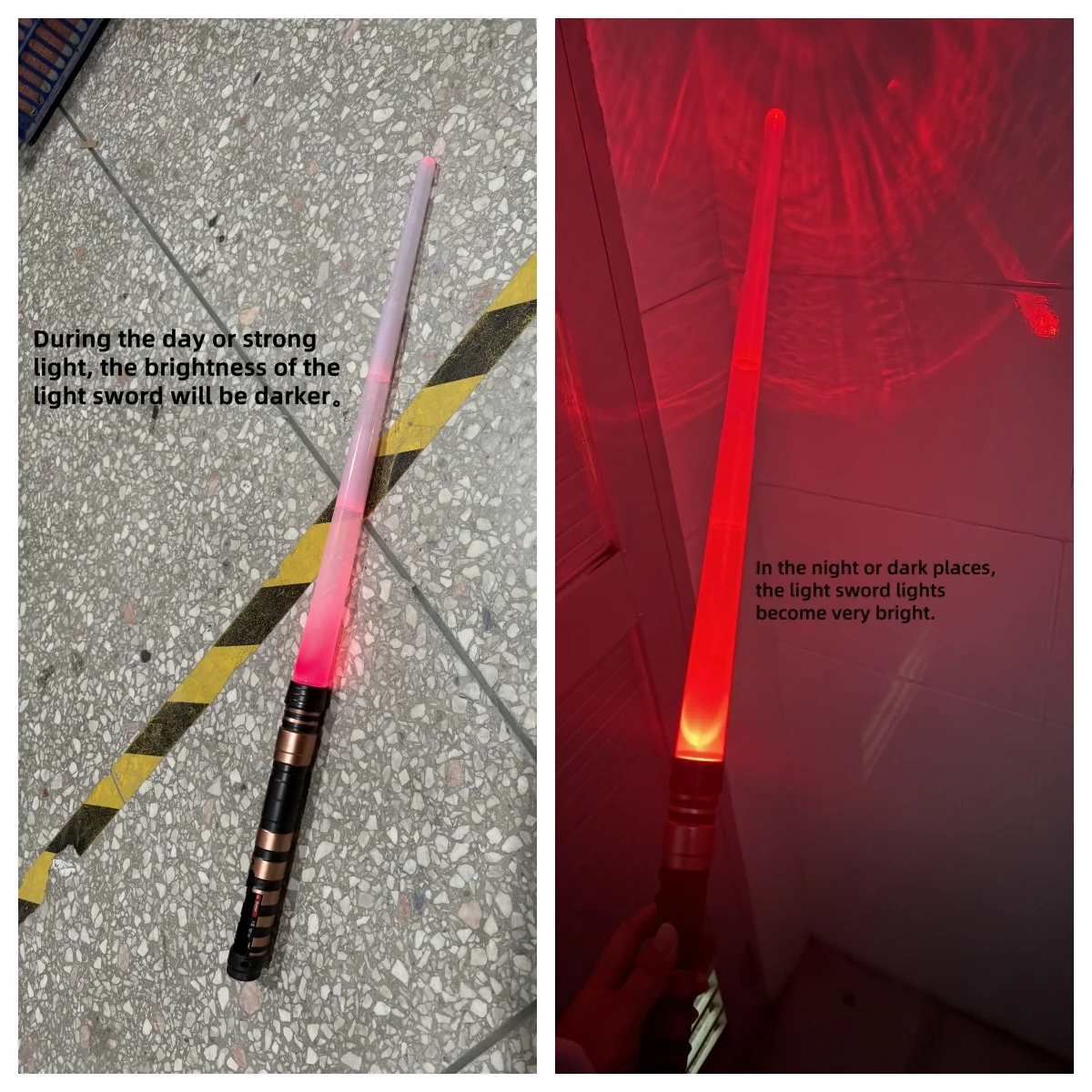 1-2PCS LED Leuchten Säbel Cosplay Bewegungsempfindliche Einziehbare Schwerter Hochzeit Liefert Kinder Weihnachten Party Gefälligkeiten – Detail 7