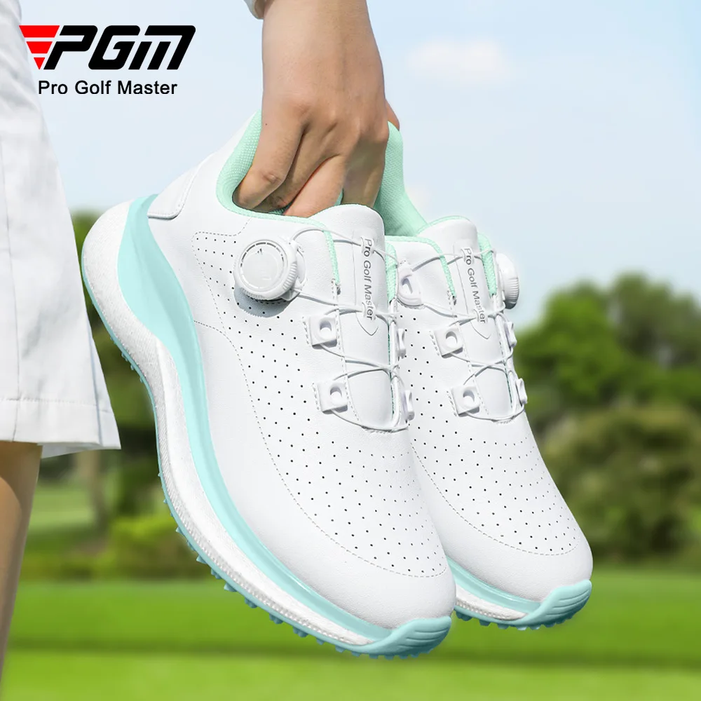 

PGM Golf Shoes with Cooling Vents for Summer Women's High-elastic Popcorn Women's Sports Shoes Casual Height-increasing Shoes