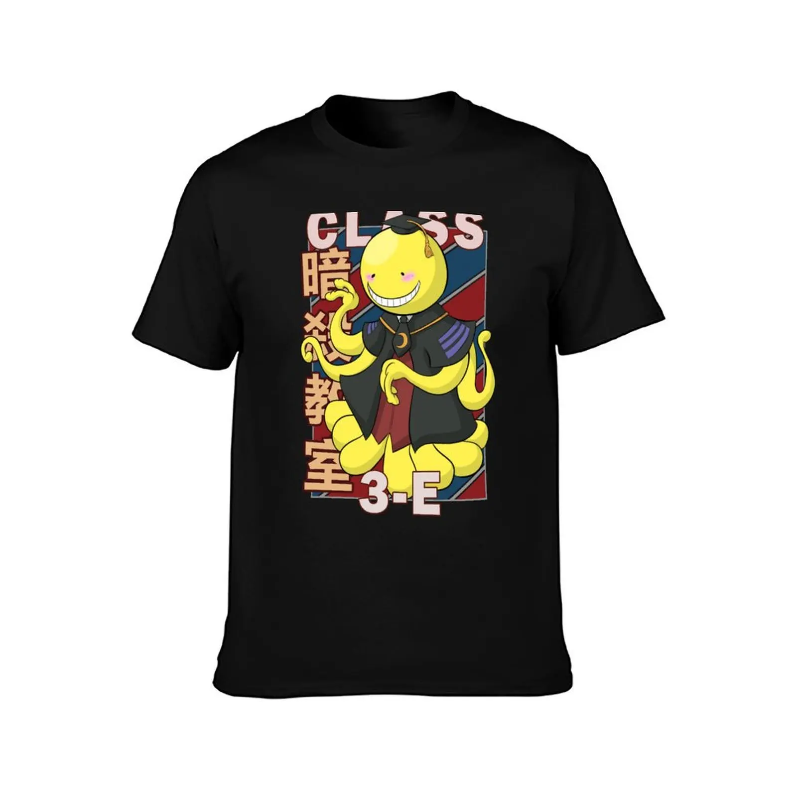 Koro sensei V2 Vintage Stripe Design T-Shirt Novelty Graphic Tee Shirt
