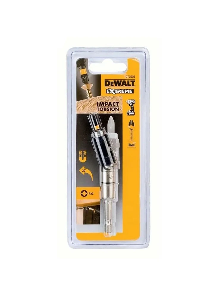 DEWALT DT7505-QZ Extreme Impact Pivoting Bit Holder PZ2 25MM Tip Holder 1/4 \