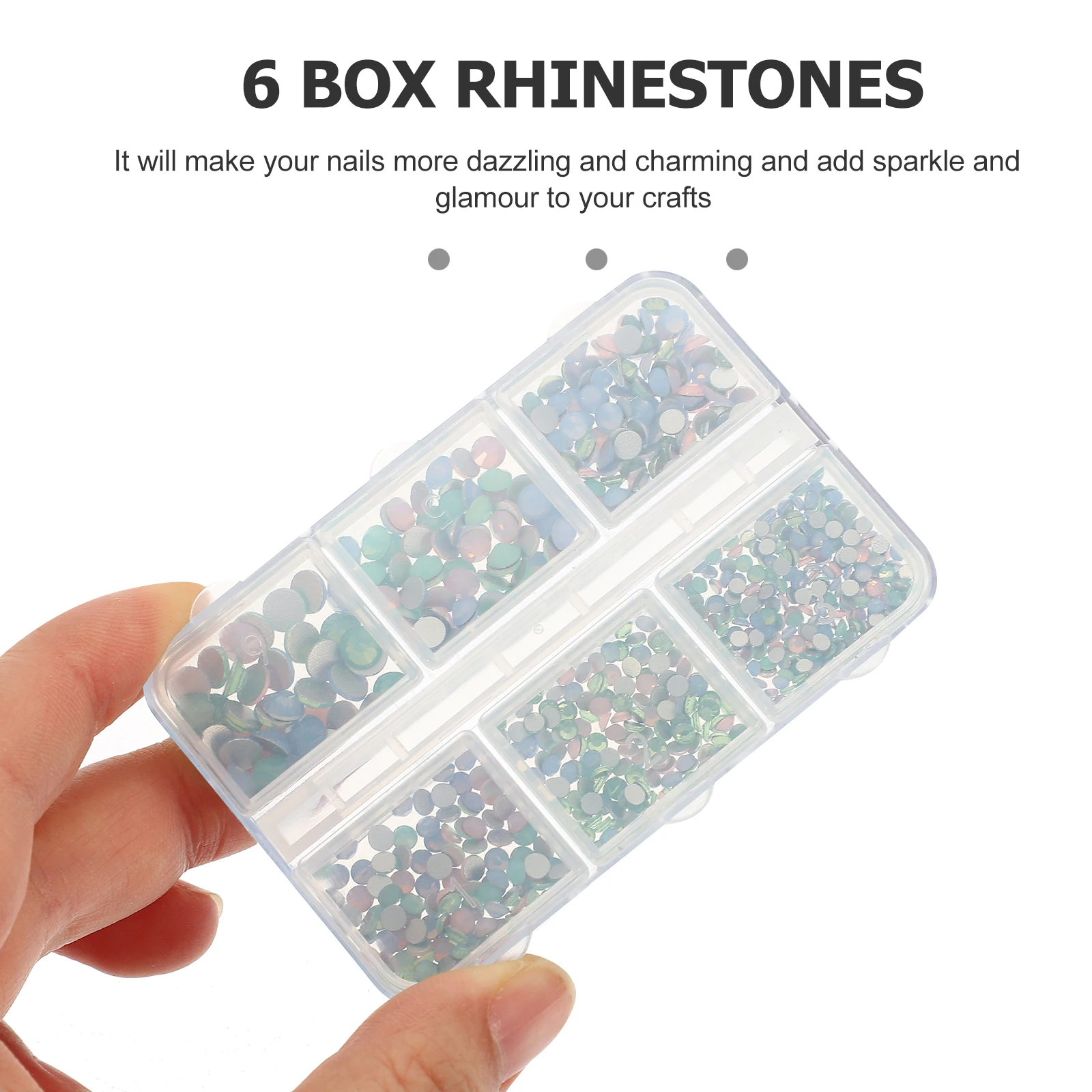 

White Flatback Rhinestone Nail Art naments DIY Stickers Decorations for Phone Case Craft Resin Accessories