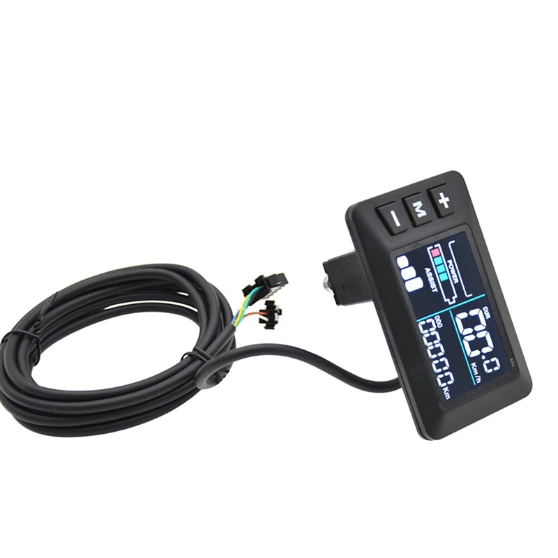 Color Screen Intelligent LCD Instrument Panel Electric Bicycle Scooter LCD Speed Display 6-Core Wiring Modification