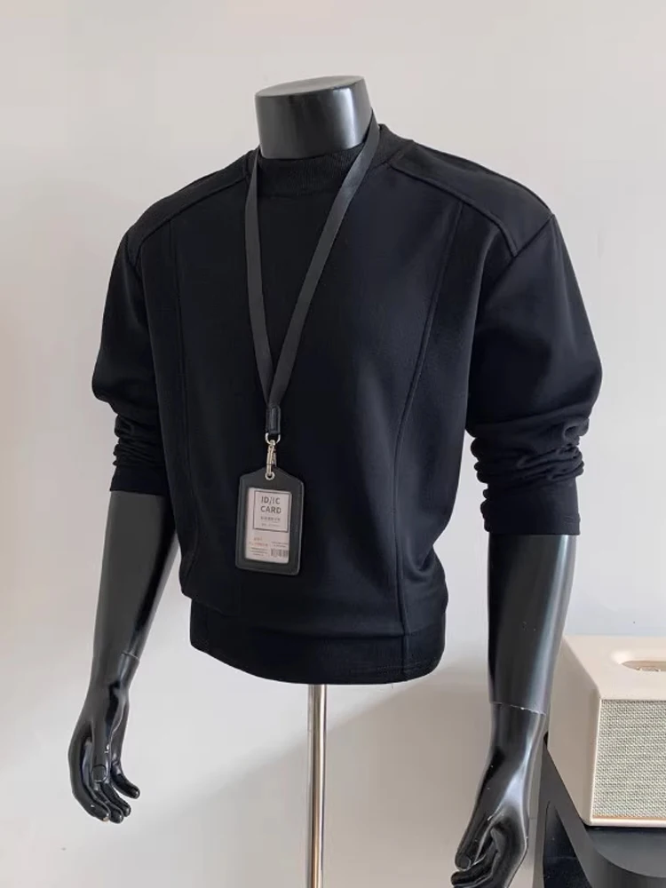 

Bla Long Sve T-irt Men's Basic Layering irt Design Sensibili Autumn Winter New Arrival Faion Urban Sle