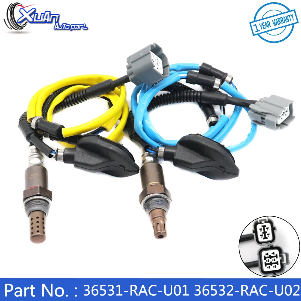 

XUAN Upstream Downstream Car Air Fuel Ratio Lambda Oxygen O2 Sensor 36531-RAC-U01 36532-RAC-U02 For Honda Accord 2.0L 2003-2007