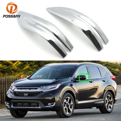 2 Pcs Car Side ABS Chrome Rearview Mirror Stripe Cover Trim for Honda CR-V 2017 2018 2019 2020 2021 Auto Exterior Accessories