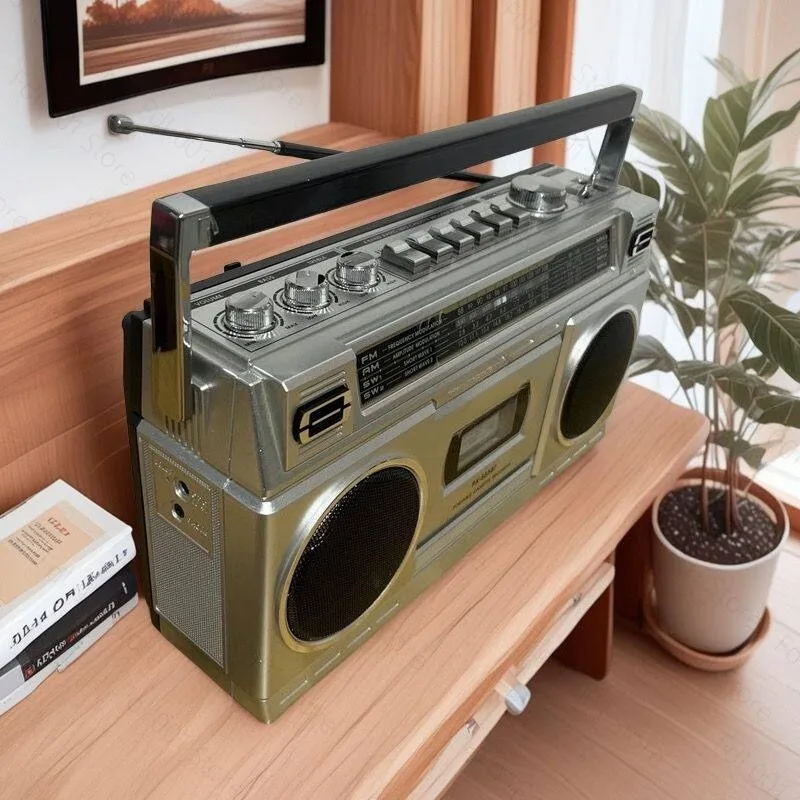 Multi Functional TF Card USB Bluetooth 4 in 1 Portable Bluetooth Speaker with Fm Radio