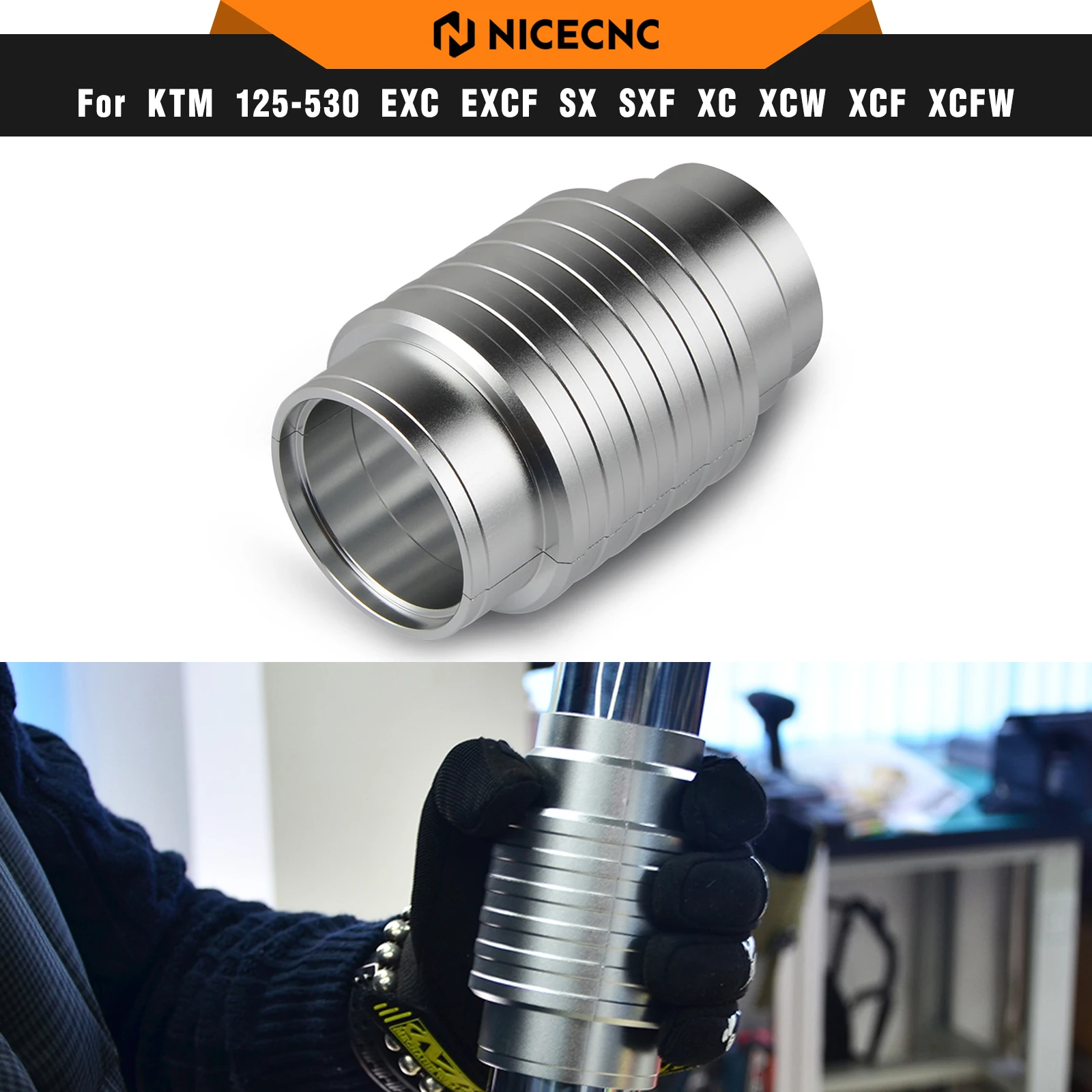

NICECNC 47-48 мм Инструмент для сальника передней вилки для KTM EXC 300 SX 125 SXF 450 690 Enduro R 1050 1090 1190 1290 Adventure/R/S/T