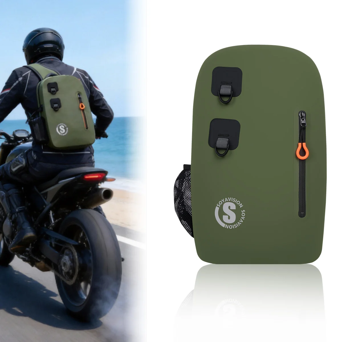 Motorcycle Multifunctional Fishing Shoulder Bag Fishing Tackle Waterproof Bag Outdoor Capacity Fishing Lures Line Box Storage