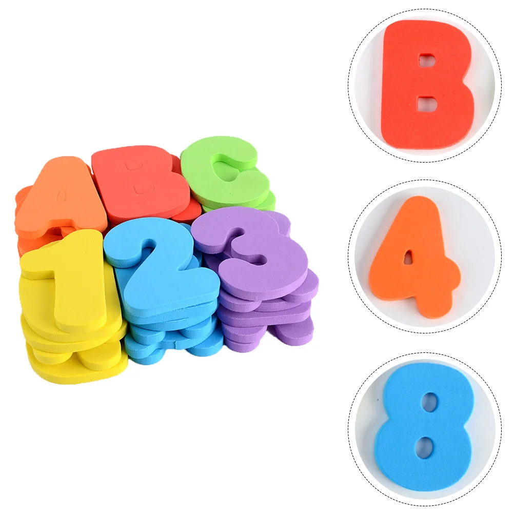 2Sets Toddler Early Education Alphabet Stickers Colorful Patterns Safe High Quality Absorbent Bath Time Fun Baby Alphabet Toys