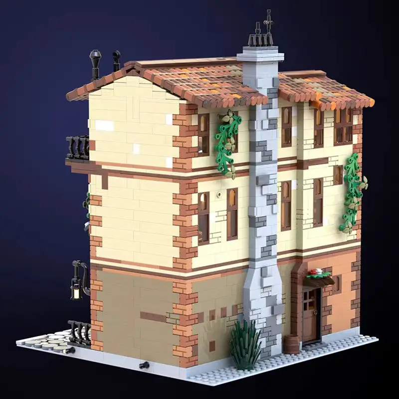 Woma marque blocs de construction jouets rue vue série balcon de juliette modulaire MOC modèle Architecture bricolage Mode d'assemblage jouets cadeaux