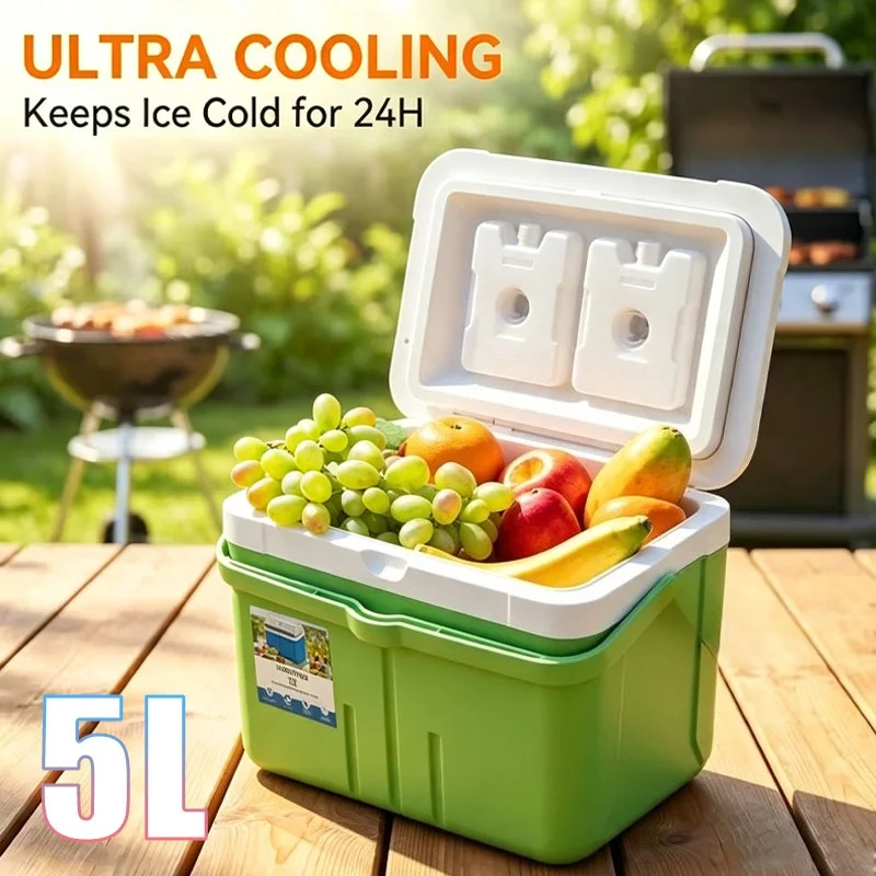 Portable Insulated Cooler Bag Closure Leakproof Thermal Cool Box for Camping Fishing Travel Picnic Beach Grocery Shopping