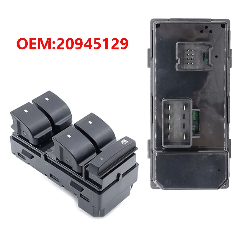 1PCS Front Left Power Window Lifter Switch Button For Chevrolet Silverado Traverse HHR GMC Sierra 2007-2014 20945129