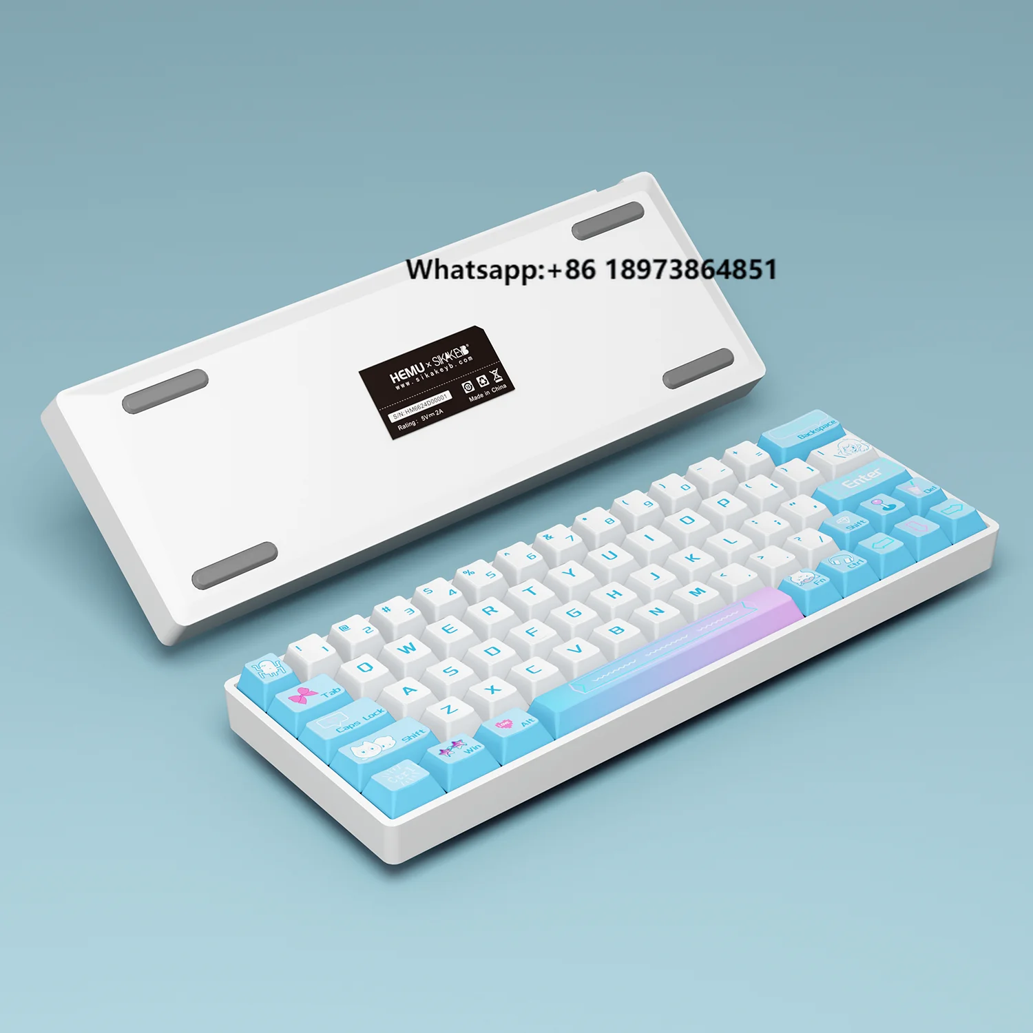 

SIKAKEYB Castle HM66 60% Gaming Type-C Wired Keyboard GATERON Magnetic Jade Switches Keyboard