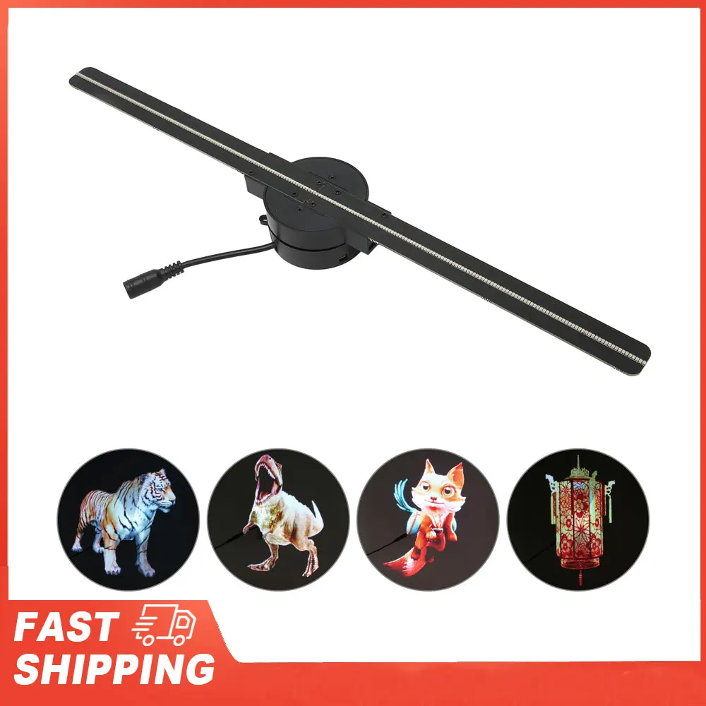 3D Hologram Fan 16.5in 2000x224 WiFi 3D Projector with 224 LED Light Beads for Business Store Advertising