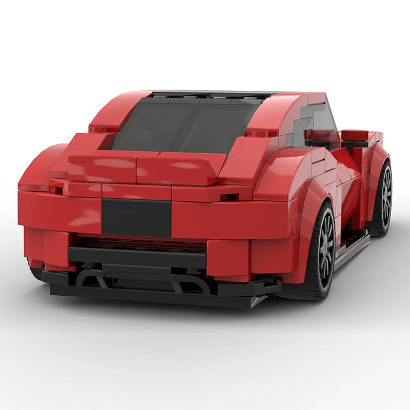 Modello di auto sportiva MOC Mattoni da costruzione Roadster elettrico ad alte prestazioni Tecnologia modulare Regali Vacanza Assemblare Giocattoli per bambini