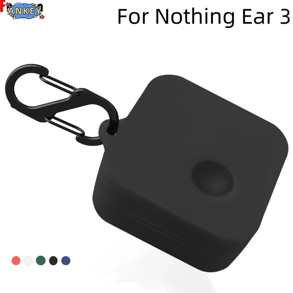 Case for Nothing Ear 3 (2025) Earphone Silicone Cases With Hook Protective Shockproof Wireless Earphone Cover