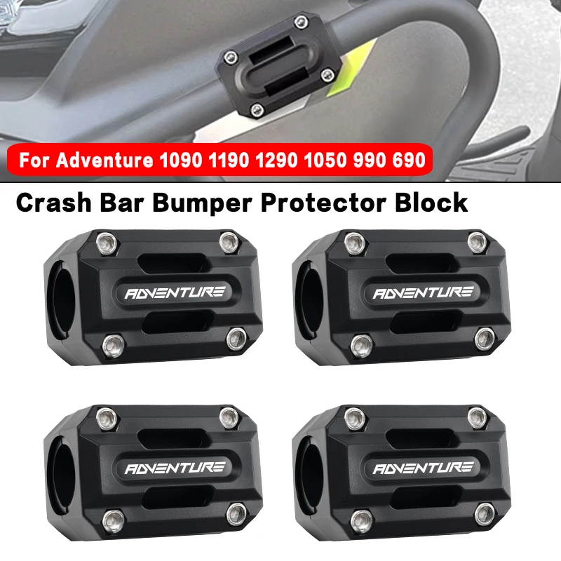 Image of Für 1090 1190 1290 1050 990 Adventure 690 SUPER ADVENTURE S R T 1290 Motorrad Motor Crash Bar Stoßstange Trim Schutz Block