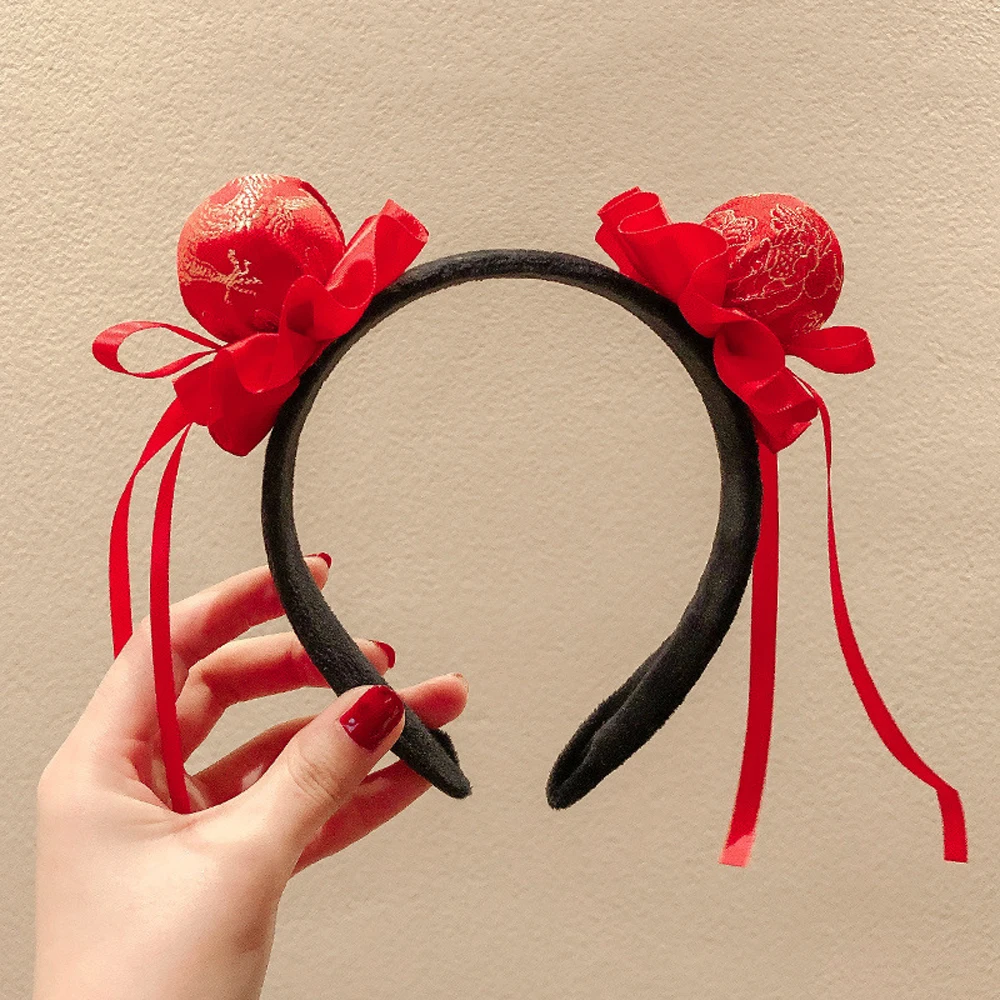 

Party Decoration Hair Accessories New Year Gift Head Buckle Festivel Headband Tassel Head Hoop Peking Opera Headwear