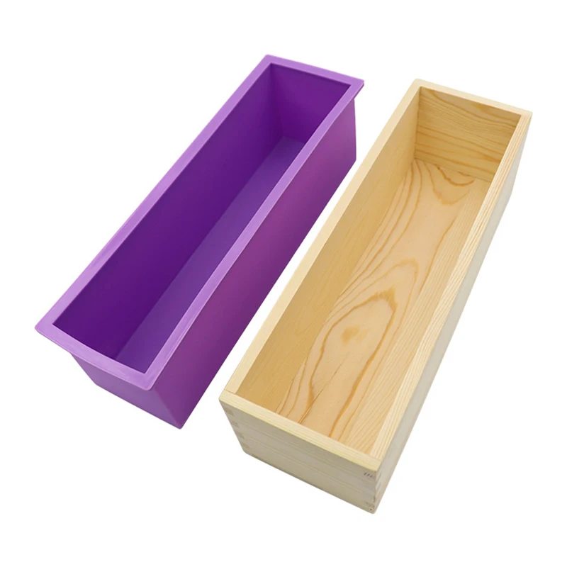 1/3PCS Soap Making Handmade Soap Professional High-quality Soap Mold Wood Box Rectangular Supplies Versatile Durable