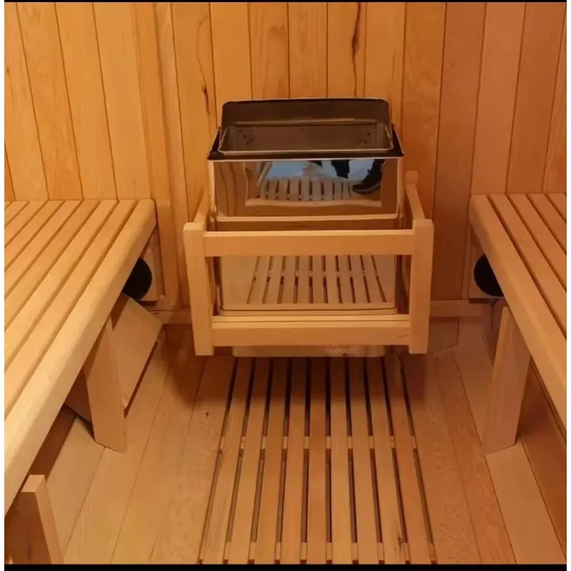 مناسبة لـ Bckyrd of the Vill Esy-instlltion 4-6 أشخاص ذات نوعية جيدة في الهواء الطلق الشمس مكعب خشبي الشمس المربعة مع موقد