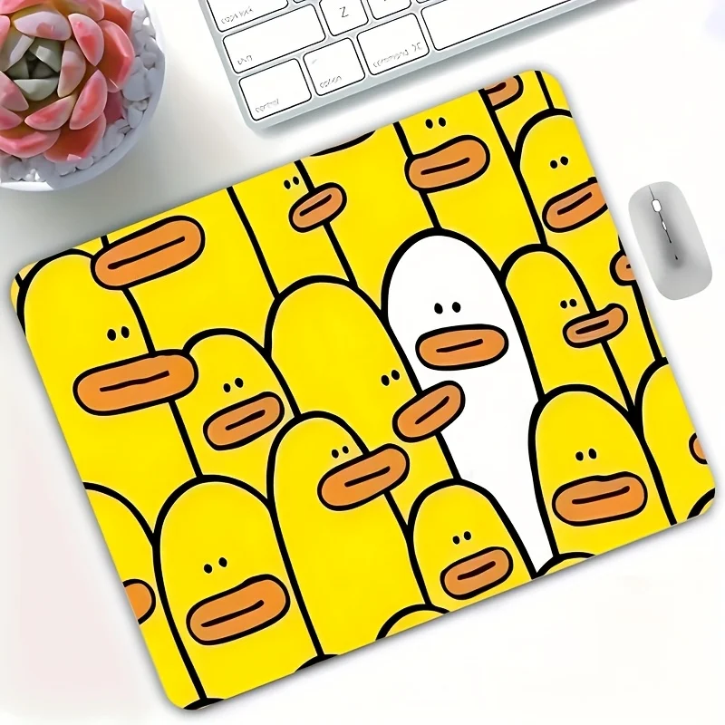 

Коврик для мыши Big Mouth Little Yellow Duck, маленький игровой коврик для ноутбука, коврик для геймеров, коврик для клавиатуры, защитный коврик для стола, мультяшные коврики для мыши