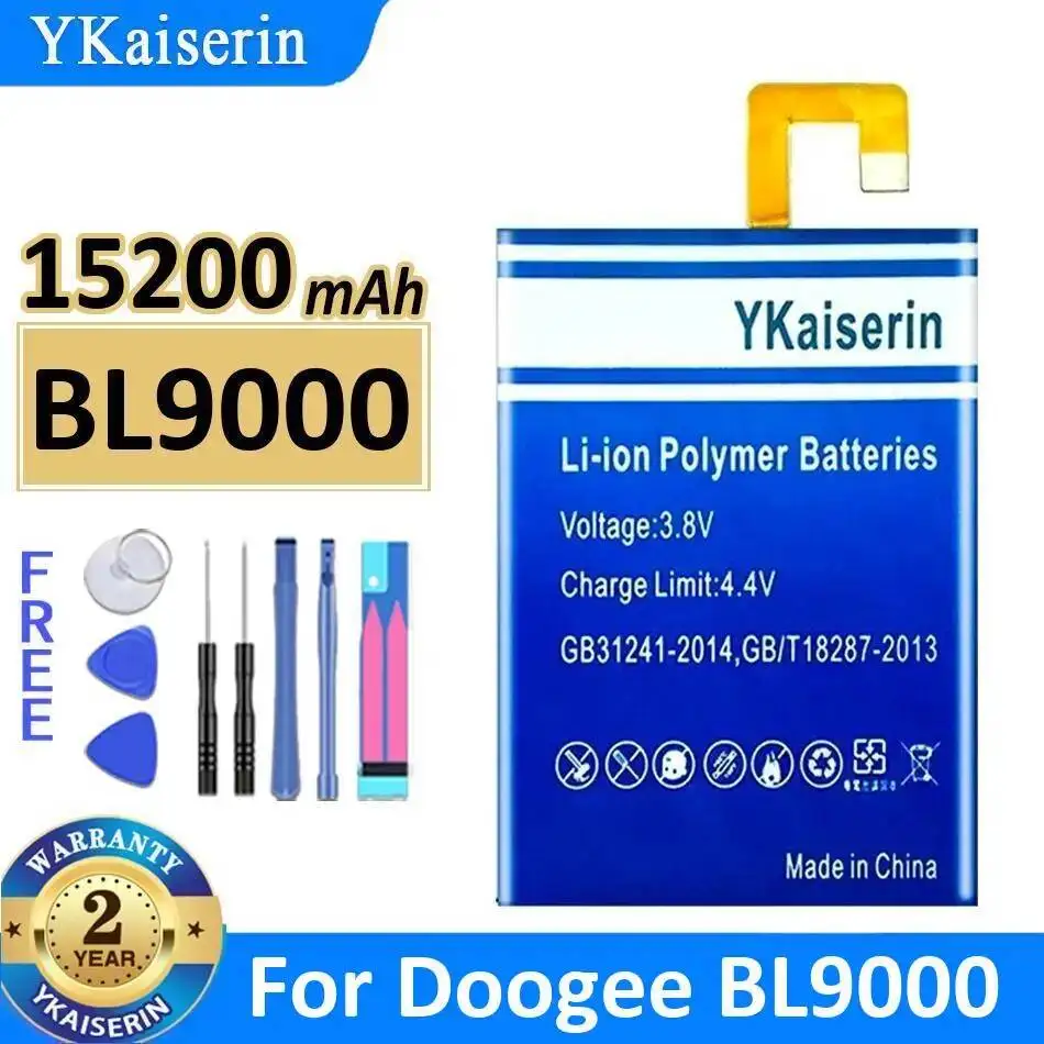 

Высокоемкостный, прочный аккумулятор для мобильного телефона Doogee BL9000, 15200 мАч