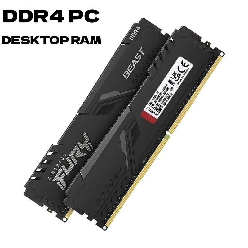 وحدة ذاكرة الكمبيوتر BEAST XMP DDR4 8GB 16GB 32GB 3200MHz 3600MHz سطح المكتب AMD Intel CPU اللوحة الأم ذاكرة الوصول العشوائي 288 PIN 1.2V