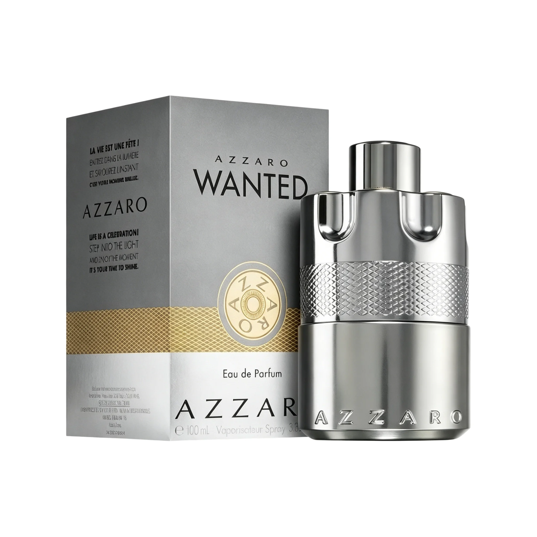 Azzaro Wanted Eau de Parfum - Cologne énergisante et intense pour homme - Parfum boisé, aromatique et épicé - Notes fraîches de baies de genévrier, sauge, vétiver - Tenue longue durée - Parfums de luxe pour homme 100ML
