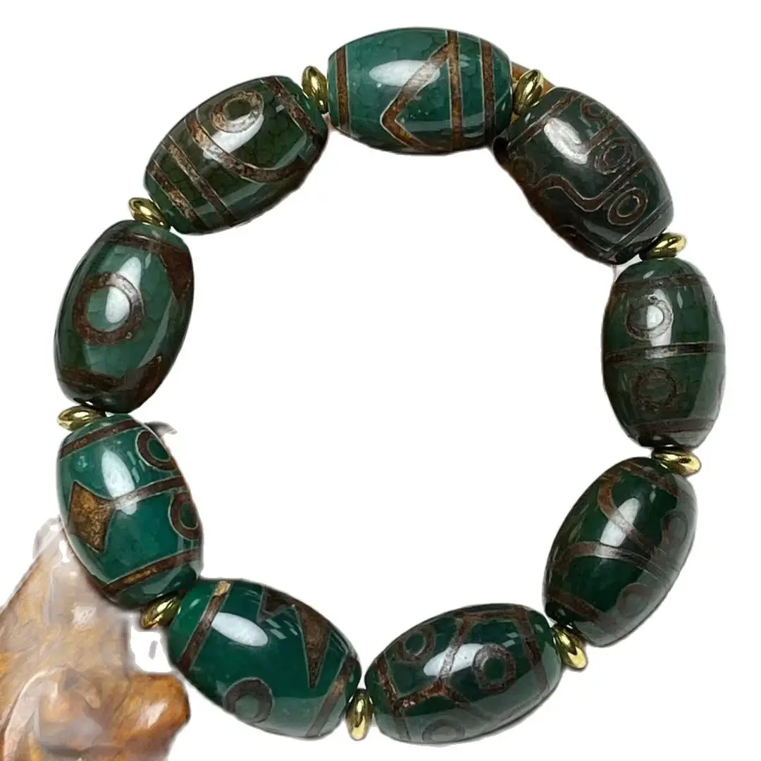 

Exquisite Jade Hand Carved Dark Green jadeite Bracelet bangle Amulet Talisman